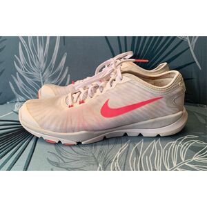 NIKE FLEX SUPREME TR4 white pink SNEAKER GYM SHOES sz 8